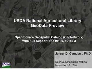 USDA National Agricultural Library GeoData Preview Overview