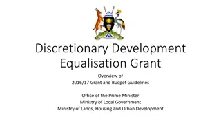 Discretionary Development Equalisation Grant Overview: Policy Priorities and Key Variables