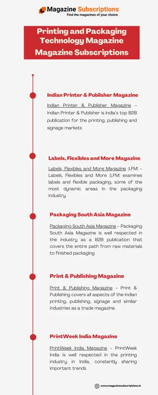 Printing and Packaging Technology - Magazine Subscriptions