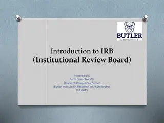Understanding IRB and Research Compliance at Butler Institute