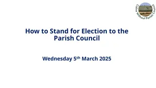 Guide to Standing for Parish Council Election - Key Dates & Resources