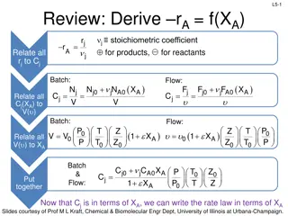 Reactor Design Equations and Scale-Up Algorithm