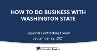 Doing Business with Washington State - Contracting Forum & Services Information