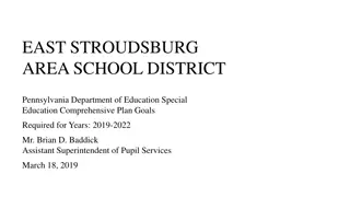 Special Education Comprehensive Planning in EAST STROUDSBURG AREA SCHOOL DISTRICT
