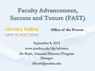 Faculty Advancement and Success Initiatives at Purdue University