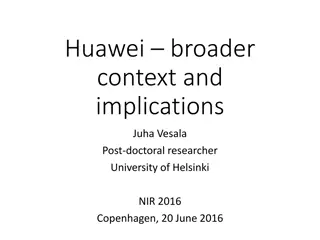 Implications of Huawei's Approach in Standard-Setting Context