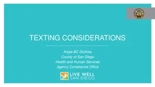 Texting Considerations for Compliance in Health Services
