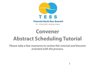 Detailed Instructions for TESS Meeting Session Conveners