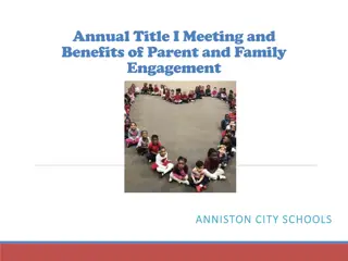 Annual Title I Meeting and Parent Engagement Benefits at Anniston City Schools
