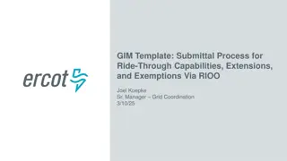 Submission Process for Ride-Through Capabilities via RIOO