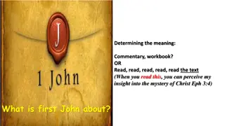 Understanding the Themes in First John: Jesus, Sin, and Action