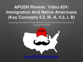 Immigration, Native Americans, and Westward Expansion in APUSH