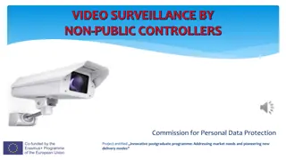 Legal Regulation and Analysis of Video Surveillance by Non-Public Controllers
