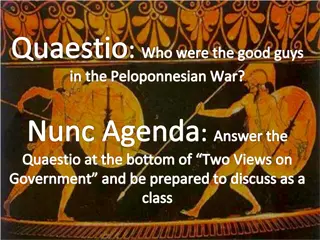 Analyzing Conflict: Peloponnesian War Good vs Bad Guys Discussion