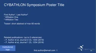 User-Centered Approach in Addressing Challenges at CYBATHLON Symposium