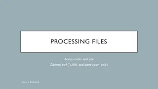 File Processing Concepts and Methods