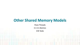 Understanding POSIX Threads (Pthreads) and Shared Memory Models in C++