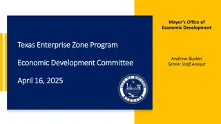 Texas Enterprise Zone Program Overview and Nomination Proposal