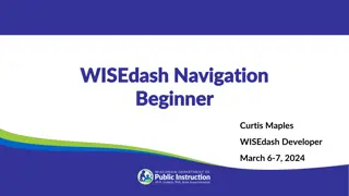 Efficient Student Data Management in WISEdash Navigation Experience