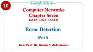 Error Detection Methods in Data Link Layer Explained