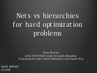 Optimization Problems: Nets vs Hierarchies in Quantum Computing