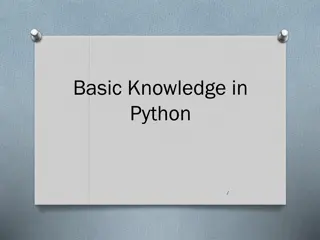 Introduction to Python Basics and Documentation