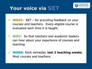 Empower Your Education: Voice Your Feedback with SET