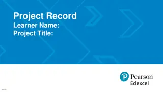 Project Record and Development Process