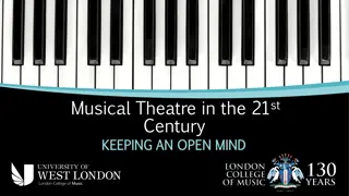 Musical Theatre in the 21st Century: Embracing Change and Challenges