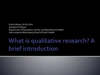 Understanding Qualitative Research and Its Impact on Health Interventions