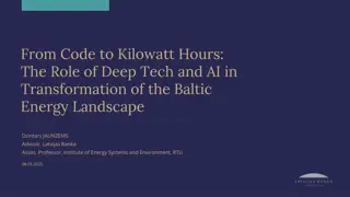 Transformation of Baltic Energy Landscape: Deep Tech & AI Role