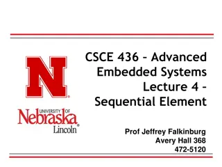 Advanced Embedded Systems Lecture and Sequential Elements Overview