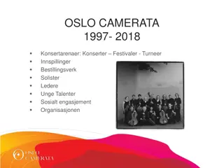 Oslo Camerata 1997-2018: Concerts, Festivals, Tours, Recordings, and More