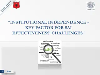 Challenges and Standards of SAI's Institutional Independence