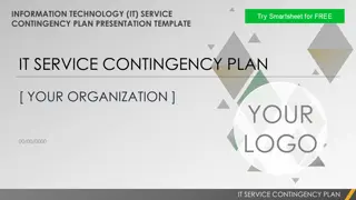 IT Service Contingency Plan Presentation Template & Guidelines