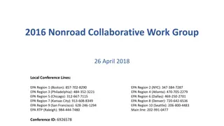 Nonroad Collaborative Work Group Conference Updates