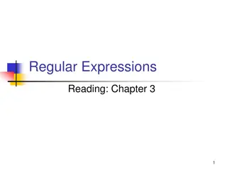 Understanding Regular Expressions and Language Operators