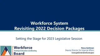 Setting the Stage for 2023 Legislative Session: Workforce System Decision Packages Overview