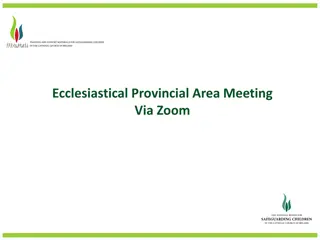 Ecclesiastical Provincial Area Meeting Updates for Safeguarding