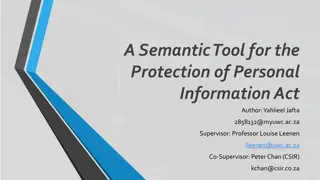 Semantic Tool for Personal Information Protection: Ontology Implementation