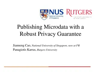 Publishing Microdata with Robust Privacy Guarantee