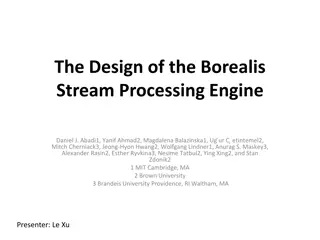 Borealis Stream Processing Engine: Next-Gen Architecture & Dynamic Capabilities