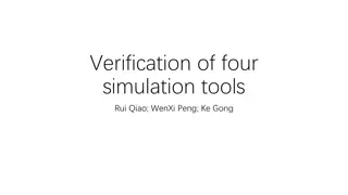 Verification and Comparison of Simulation Tools for Charge Injection Studies
