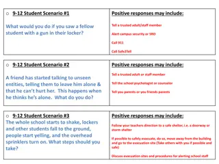 School Safety Responses: Positive Scenarios and Actions