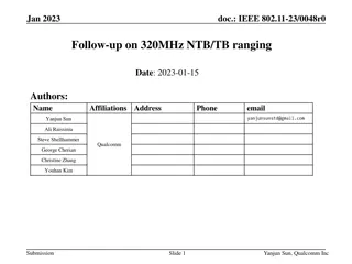 Enhancing IEEE 802.11 320MHz Ranging with Qualcomm Inc.