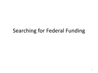 Federal Funding Sources: Strategies and Examples