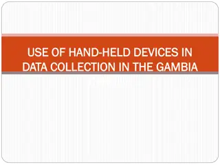 Handheld Devices for Data Collection in The Gambia Census