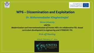 Modernization and Internationalization of Iranian HEIs through Collaborative TEL Curriculum Development