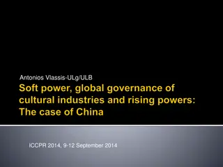 China's Role in Global Governance of Cultural Industries