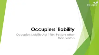 Understanding Occupiers Liability Act 1984 and Key Concepts